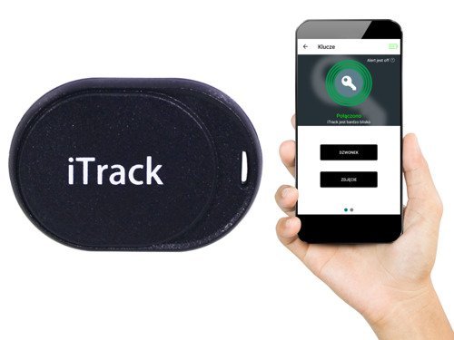 iTrack Mini lokalizator kluczy Bluetooth GPS czarny